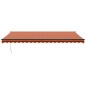 vidaXL Markise Einziehbar Orange und Braun 5x3 m Stoff und Aluminium vidaXL Markise Einziehbar Orange und Braun 5x3 m Stoff und Aluminium