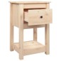 vidaXL Nachttisch 40x35x61,5 cm Massivholz Kiefer vidaXL Nachttisch 40x35x61,5 cm Massivholz Kiefer