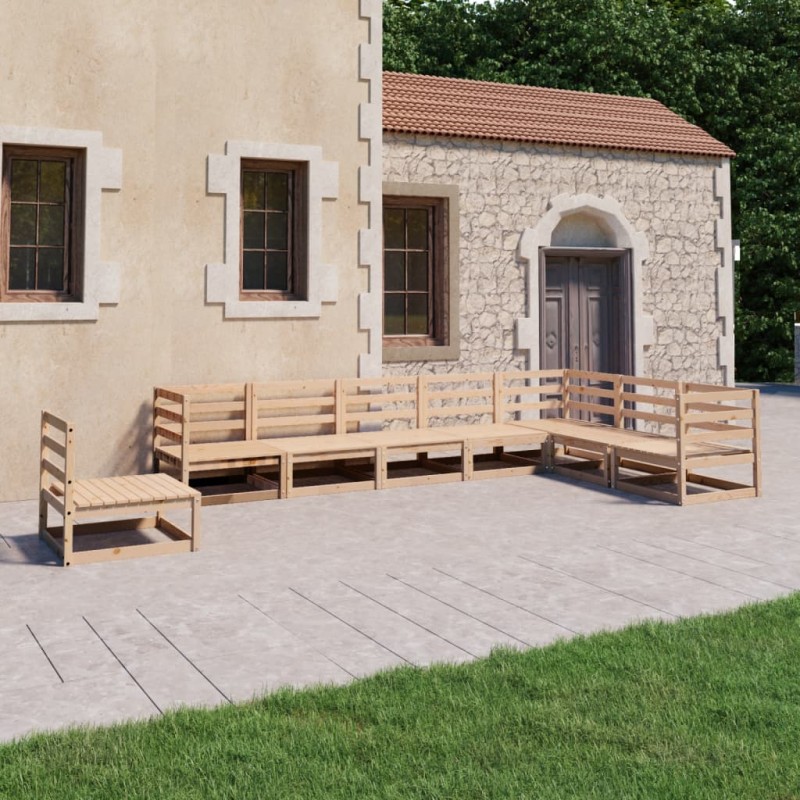 vidaXL 8-tlg. Garten-Lounge-Set Massivholz Kiefer vidaXL 8-tlg. Garten-Lounge-Set Massivholz Kiefer