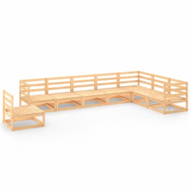 vidaXL 8-tlg. Garten-Lounge-Set Massivholz Kiefer