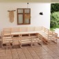 vidaXL 12-tlg. Garten-Lounge-Set Massivholz Kiefer vidaXL 12-tlg. Garten-Lounge-Set Massivholz Kiefer