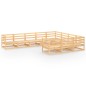 vidaXL 10-tlg. Garten-Lounge-Set Massivholz Kiefer vidaXL 10-tlg. Garten-Lounge-Set Massivholz Kiefer