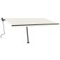 Gelenkarmmarkise Einziehbar mit LED 450x350 cm Creme Gelenkarmmarkise Einziehbar mit LED 450x350 cm Creme