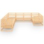 vidaXL 10-tlg. Garten-Lounge-Set Massivholz Kiefer vidaXL 10-tlg. Garten-Lounge-Set Massivholz Kiefer