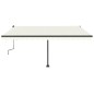 Gelenkarmmarkise Einziehbar mit LED 450x350 cm Creme Gelenkarmmarkise Einziehbar mit LED 450x350 cm Creme