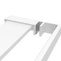 vidaXL Duschwand mit Ablage für Walk-In-Dusche Weiß 100x195 cm ESG vidaXL Duschwand mit Ablage für Walk-In-Dusche Weiß 100x195 cm ESG