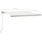 Gelenkarmmarkise Einziehbar mit LED 450x350 cm Creme Gelenkarmmarkise Einziehbar mit LED 450x350 cm Creme