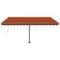 Standmarkise Automatisch 450x300 cm Orange/Braun Standmarkise Automatisch 450x300 cm Orange/Braun