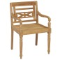 vidaXL Batavia-Stühle mit Kissen 4 Stk. Massivholz Teak vidaXL Batavia-Stühle mit Kissen 4 Stk. Massivholz Teak