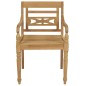 vidaXL Batavia-Stühle mit Kissen 4 Stk. Massivholz Teak vidaXL Batavia-Stühle mit Kissen 4 Stk. Massivholz Teak