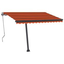 Standmarkise Automatisch 300x250 cm Orange/Braun