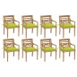 vidaXL Batavia-Stühle mit Kissen 8 Stk. Massivholz Teak vidaXL Batavia-Stühle mit Kissen 8 Stk. Massivholz Teak