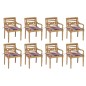 vidaXL Batavia-Stühle mit Kissen 8 Stk. Massivholz Teak vidaXL Batavia-Stühle mit Kissen 8 Stk. Massivholz Teak
