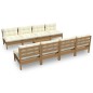 vidaXL 9-tlg. Garten-Lounge-Set mit Kissen Kiefer Massivholz vidaXL 9-tlg. Garten-Lounge-Set mit Kissen Kiefer Massivholz
