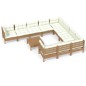 vidaXL 11-tlg. Garten-Lounge-Set mit Kissen Honigbraun Kiefernholz vidaXL 11-tlg. Garten-Lounge-Set mit Kissen Honigbraun Kiefernholz
