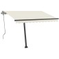 Gelenkarmmarkise Einziehbar mit LED 350x250 cm Creme