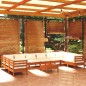 vidaXL 11-tlg. Garten-Lounge-Set mit Kissen Honigbraun Kiefernholz vidaXL 11-tlg. Garten-Lounge-Set mit Kissen Honigbraun Kiefernholz
