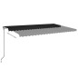 vidaXL Markise Manuell Einziehbar 500x350 cm Anthrazit vidaXL Markise Manuell Einziehbar 500x350 cm Anthrazit
