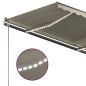 Gelenkarmmarkise Einziehbar mit LED 350x250 cm Creme
