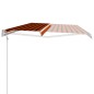 vidaXL Automatisch Einziehbare Markise 500×300 cm Orange und Braun vidaXL Automatisch Einziehbare Markise 500×300 cm Orange und Braun