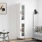 vidaXL Highboard Weiß 34,5x34x180 cm Holzwerkstoff vidaXL Highboard Weiß 34,5x34x180 cm Holzwerkstoff