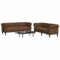 vidaXL 2-tlg. Sofagarnitur Braun Stoff vidaXL 2-tlg. Sofagarnitur Braun Stoff