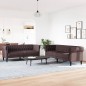 vidaXL 2-tlg. Sofagarnitur Dunkelbraun Stoff vidaXL 2-tlg. Sofagarnitur Dunkelbraun Stoff