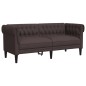 vidaXL 2-tlg. Sofagarnitur Dunkelbraun Stoff vidaXL 2-tlg. Sofagarnitur Dunkelbraun Stoff