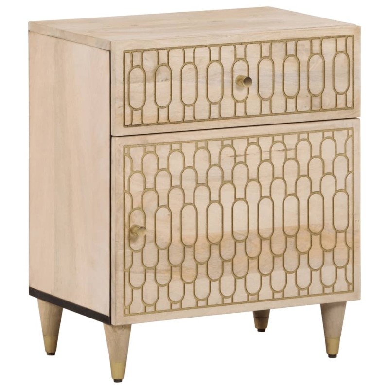 vidaXL Nachttisch 50x33x60 cm Massivholz Mango vidaXL Nachttisch 50x33x60 cm Massivholz Mango