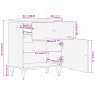 vidaXL Nachttisch 50x33x60 cm Massivholz Mango vidaXL Nachttisch 50x33x60 cm Massivholz Mango