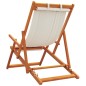 vidaXL Klappbare Strandstühle 2 Stk. Creme Stoff vidaXL Klappbare Strandstühle 2 Stk. Creme Stoff