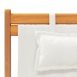 vidaXL Klappbare Strandstühle 2 Stk. Creme Stoff vidaXL Klappbare Strandstühle 2 Stk. Creme Stoff