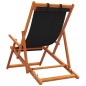 vidaXL Klappbare Strandstühle 2 Stk. Schwarz Stoff vidaXL Klappbare Strandstühle 2 Stk. Schwarz Stoff