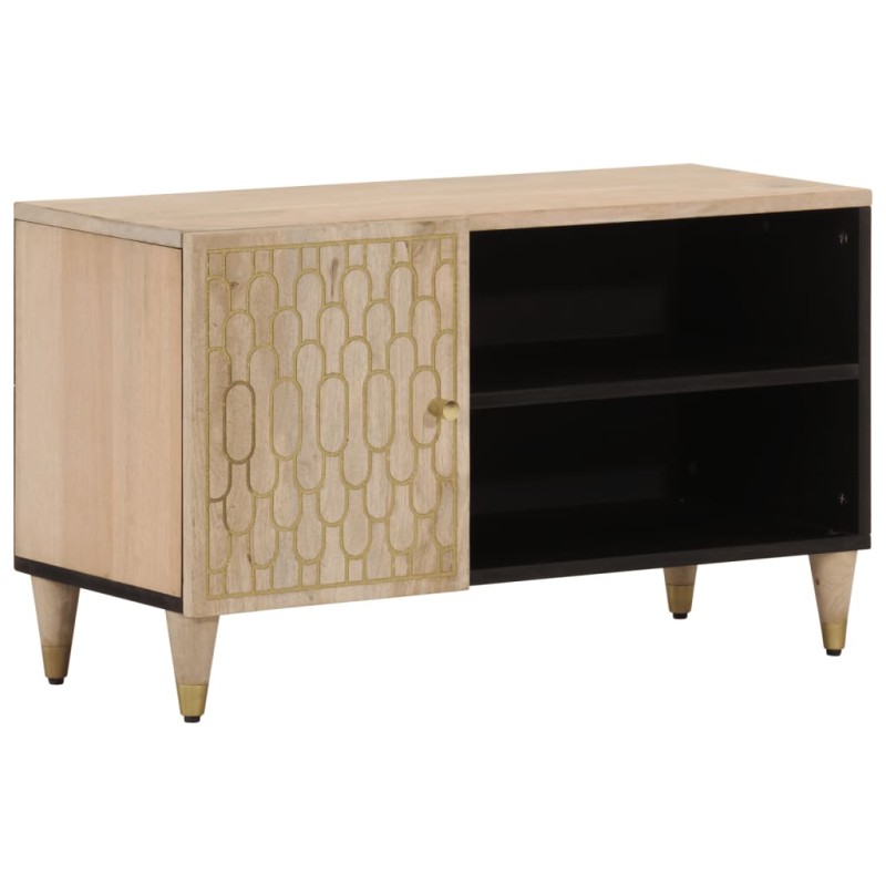 vidaXL TV-Schrank 80x31x46 cm Massivholz Mango vidaXL TV-Schrank 80x31x46 cm Massivholz Mango