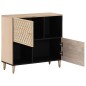 vidaXL Beistellschrank 80x33x75 cm Massivholz Mango vidaXL Beistellschrank 80x33x75 cm Massivholz Mango