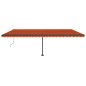 vidaXL Standmarkise Automatisch 600x300 cm Orange/Braun vidaXL Standmarkise Automatisch 600x300 cm Orange/Braun