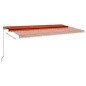 vidaXL Standmarkise Automatisch 600x300 cm Orange/Braun vidaXL Standmarkise Automatisch 600x300 cm Orange/Braun