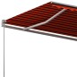 vidaXL Standmarkise Automatisch 600x300 cm Orange/Braun vidaXL Standmarkise Automatisch 600x300 cm Orange/Braun