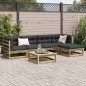 vidaXL 6-tlg. Garten-Sofagarnitur mit Kissen Kiefernholz Imprägniert vidaXL 6-tlg. Garten-Sofagarnitur mit Kissen Kiefernholz Imprägniert