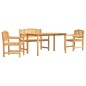 vidaXL 4-tlg. Garten-Essgruppe Massivholz Teak vidaXL 4-tlg. Garten-Essgruppe Massivholz Teak
