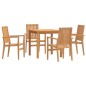 vidaXL 5-tlg. Garten-Essgruppe Massivholz Teak vidaXL 5-tlg. Garten-Essgruppe Massivholz Teak