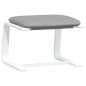 vidaXL Fußhocker Hellgrau 51x41x40 cm Stoff vidaXL Fußhocker Hellgrau 51x41x40 cm Stoff