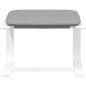 vidaXL Fußhocker Hellgrau 51x41x40 cm Stoff vidaXL Fußhocker Hellgrau 51x41x40 cm Stoff
