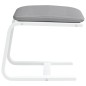vidaXL Fußhocker Hellgrau 51x41x40 cm Stoff vidaXL Fußhocker Hellgrau 51x41x40 cm Stoff