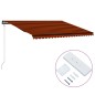 vidaXL Automatisch Einziehbare Markise 500×300 cm Orange und Braun vidaXL Automatisch Einziehbare Markise 500×300 cm Orange und Braun