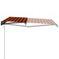 vidaXL Automatisch Einziehbare Markise 500×300 cm Orange und Braun vidaXL Automatisch Einziehbare Markise 500×300 cm Orange und Braun