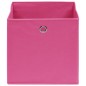 vidaXL Aufbewahrungsboxen 4 Stk. Vliesstoff 28x28x28 cm Rosa vidaXL Aufbewahrungsboxen 4 Stk. Vliesstoff 28x28x28 cm Rosa