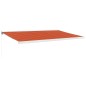 vidaXL Markise Einziehbar Orange und Braun 5x3 m Stoff und Aluminium vidaXL Markise Einziehbar Orange und Braun 5x3 m Stoff und Aluminium