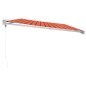 vidaXL Markise Einziehbar Orange und Braun 5x3 m Stoff und Aluminium vidaXL Markise Einziehbar Orange und Braun 5x3 m Stoff und Aluminium