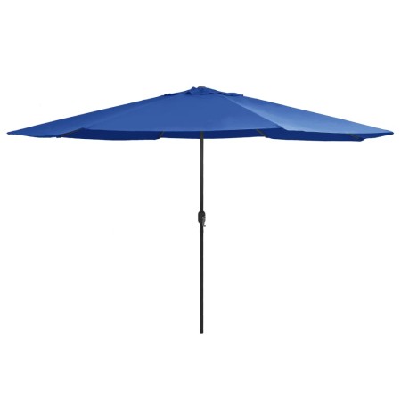 vidaXL Sonnenschirm mit Metall-Mast 400 cm Azurblau